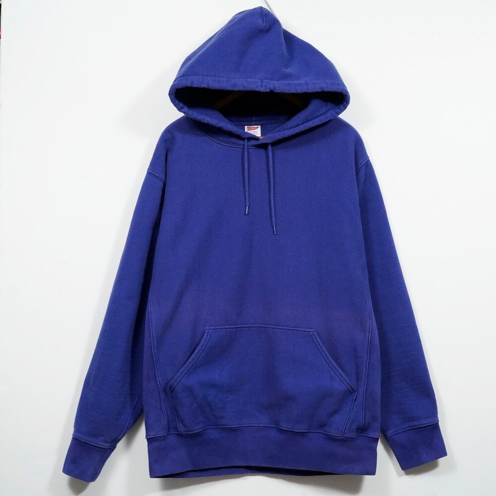 J.Crew Sportswear Heavyweight Hoodie Men’s L Blue Reverse Weave Style Sweatshirt